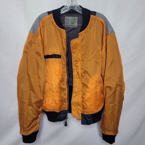Vintage 1980s Levi Strauss Elesco MA1 Flyers Men's Baseball Bomber Jacket Size L - Picture 6 of 12